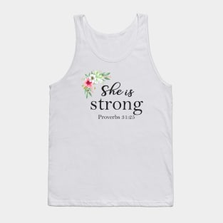 She is strong Tank Top